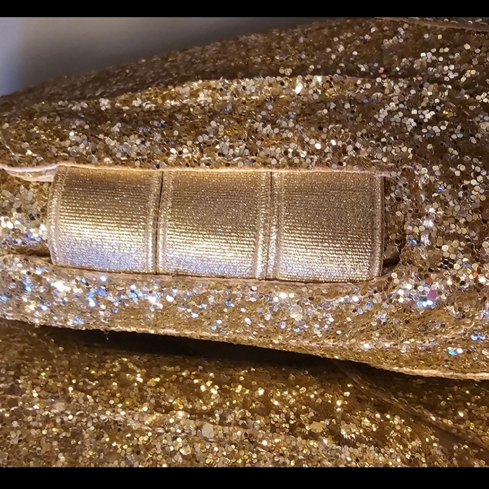 Sparkling Gold Sneakers - Picture 3 of 5